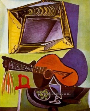 Naturaleza morte a la guitare 1918 Cubismo Pinturas al óleo
